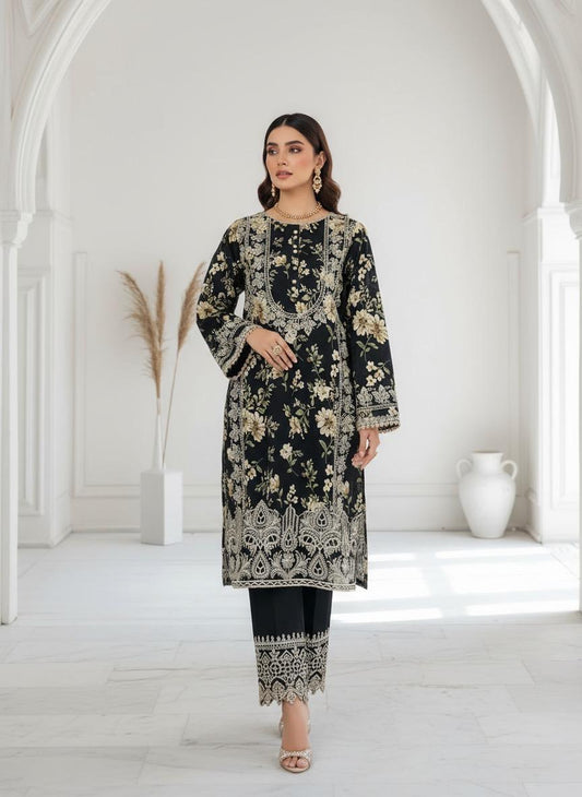 Black Orchid-2 piece embroidered suit
